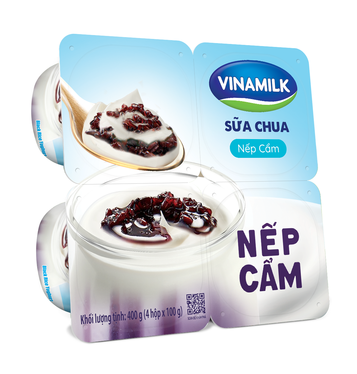 Sữa Chua Ăn Love Yogurt Nếp Cẩm - Thùng 24 hộp 100g