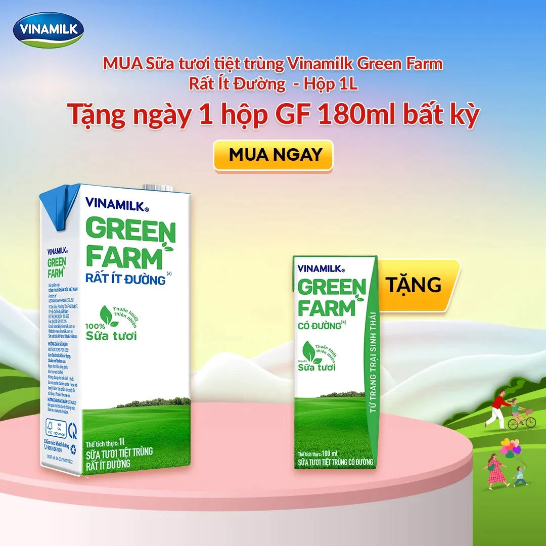 Sữa Tươi Tiệt Trùng Vinamilk Green Farm