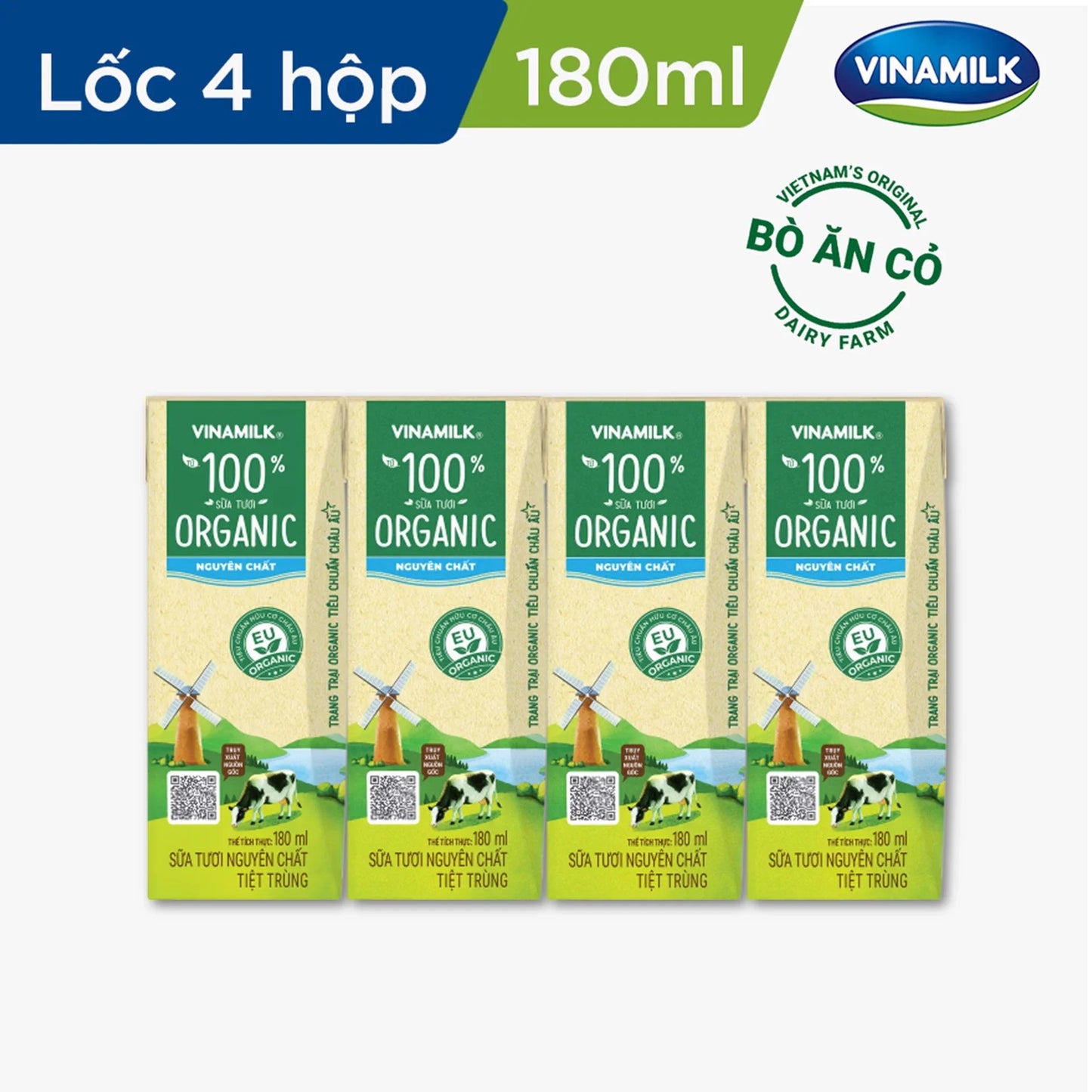 Sữa tươi tiệt trùng Vinamilk 100% Organic