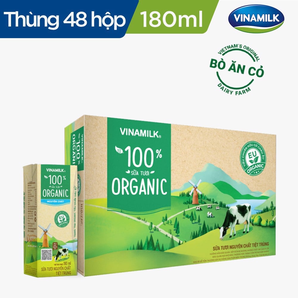 Sữa tươi tiệt trùng Vinamilk 100% Organic