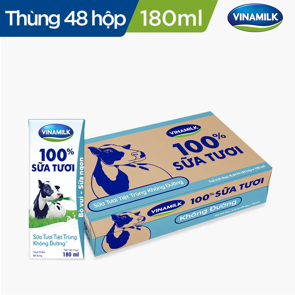 Sữa tươi tiệt trùng Vinamilk 100%