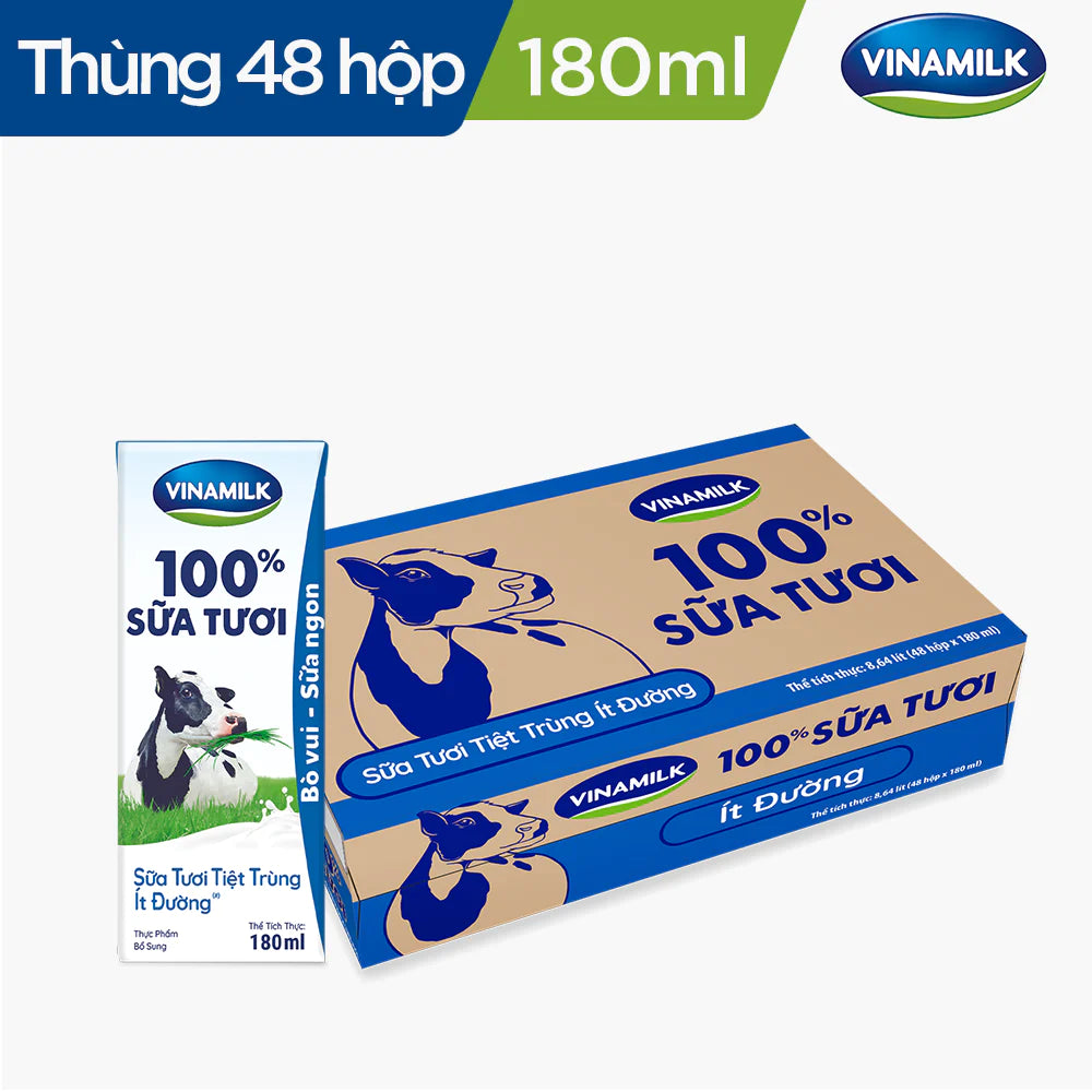 Sữa tươi tiệt trùng Vinamilk 100%